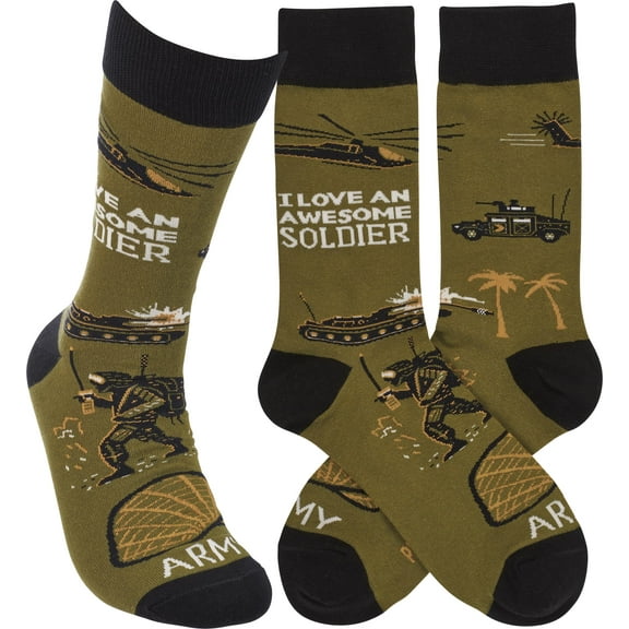 Primitives by Kathy Socks - I Love an Awesome Soldier