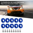 thumbnail image 3 of ZOUSSIQI License Plate Holder,Car Modification M6 Gasket Bolt License Plate Frame Decoration Screw(Blue) CA919-31006, 3 of 9