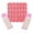 Pink, variant on KYJiuLiu Solo American Mahjong Practice Board with 320 Line Finder Strips, 24-Slot Scalloped 3D-Printed PLA Accessory,Pink