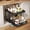 Black, variant on 2-Tier Expandable Pull Out Cabinet Organizer, Cabinet Drawers, 16"D