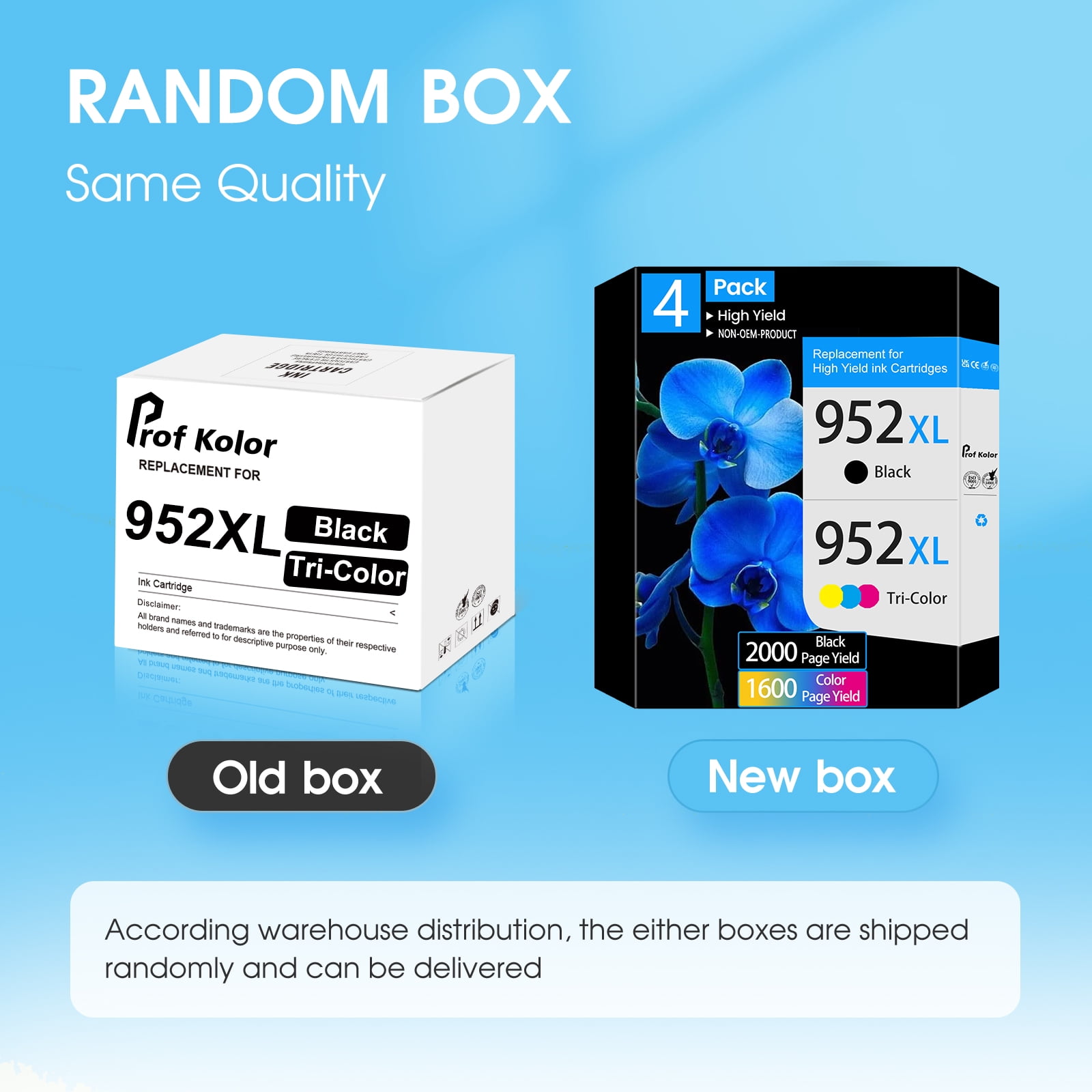 952 952XL Ink Cartridges Compatible for Ink 952 for Printer Ink 952XL Ink Cartridges 4 Pack (Black, Cyan, Magenta, Yellow)