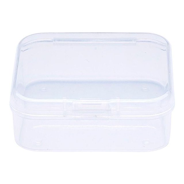 Conteneurs de Rangement en Plastique Transparent 5.4x5.3x2cm Taille Intérieure : 5.1x5.05x1.5cm