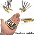 thumbnail image 5 of Kit de Herramientas Multiusos 11 en 1 para Reparación de Bicicletas, Llave Inglesa, Destornillador, Cadena Hexagonal, Accesorios para Bicicletas D, 5 of 5