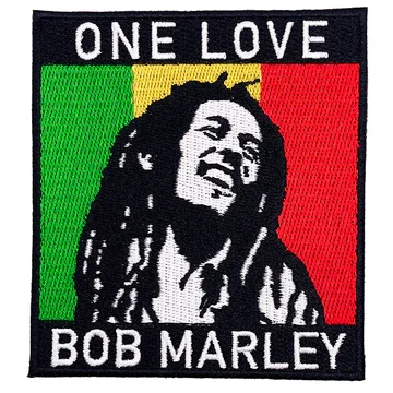 Bob Marley One Love 3.25"x3.6" Patch