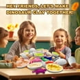 thumbnail image 4 of Set de huevos de plastilina de dinosaurio con 5 moldes y 8 colores | Herramientas para plastilina y mapa de actividades | Juguetes sensoriales educativos para niños de 3 a 8 años, 4 of 4