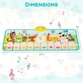 thumbnail image 3 of Costway Floor Piano Mat for Toddlers Baby Musical Touch Dancing Keyboard Play Mat Gift, 3 of 9
