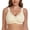 Apricot, variant on Women's Cotton Bra Seamless Unlined Plus Size Comfort Full Coverage Bra 50D