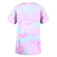 thumbnail image 5 of Fiudx Ofertas y Liquidaciones Blusa de Manga Corta con Cuello En V para Mujer, Uniforme de Trabajo, Impresión de Bolsillo, 5 of 5