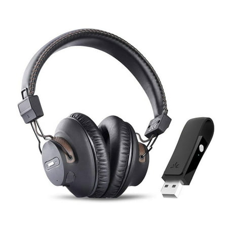 Avantree Wireless Gaming Headphones with Mic & USB Audio Adapter, Chat & Music Simultaneously, No Audio Delay, 40hrs Play Time, Bluetooth Headset for PS4, PC, Nintendo Switch, Computer - (Best Headphones For Ps4 And Music)