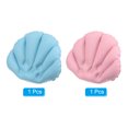 thumbnail image 3 of Unique Bargains Inflatable Bath Pillow with Suction Cups, Terry Cloth Covered Neck Support (Blue, Pink) 2 Pack, 3 of 6