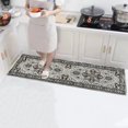 thumbnail image 4 of Washable Runner Rug Vintage Machine Washable Runner Rug Soft Wear Resistant Non-Slip Ultra Thin Hallway Runner Rug Entryway Indoor Carpet Hallway Runner Rug, 4 of 6