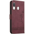 thumbnail image 2 of Campatible with Samsung Galaxy A20 Case, Galaxy A30 Wallet case with Card Holder Kickstand Magnetic Premium PU Leather Flip Shockproof Protective Case for Samsung Galaxy A20 / A30 Red Wine HX, 2 of 14