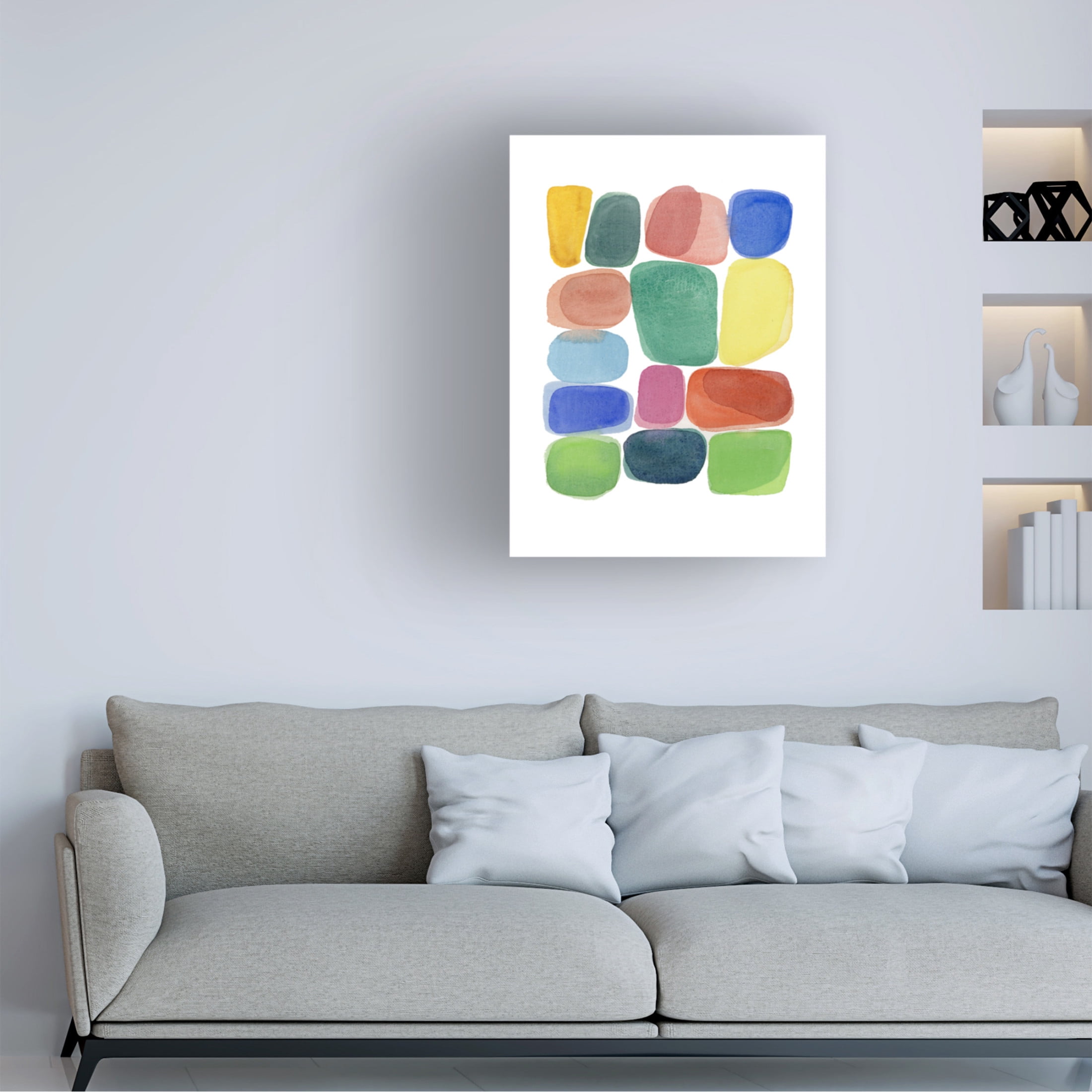 Trademark Fine Art Louise van Terheijden Color Blocks 3 Canvas Wall Art