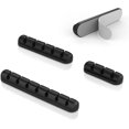 thumbnail image 2 of SHAR Cable Management Clips - 3 Pack, Silicone Adhesive Hooks for Power Cables, Charging Accessories, Mouse Cable, PC, Office, 2 of 5