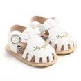 thumbnail image 3 of Huanglei Baby Sandals For Infants Soft Sole Breathable Summer Casual Shoes With Floral Embroidery For Boys And Girls 0 18 Months, 3 of 5