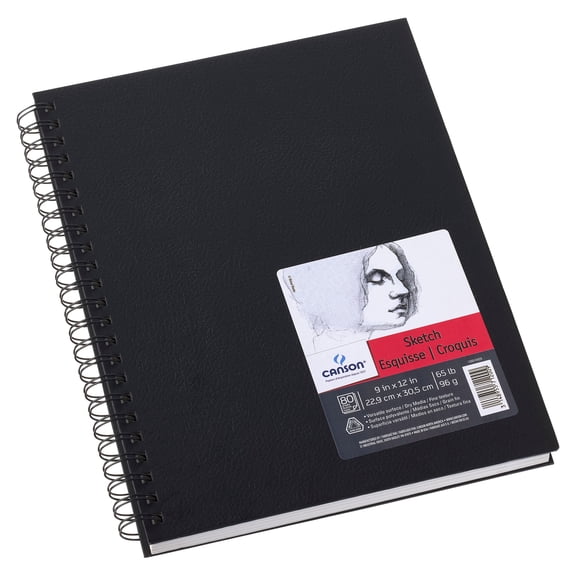 Canson Artist Series Wire Bound Sketchbook, 9" x 12", 6 Pack