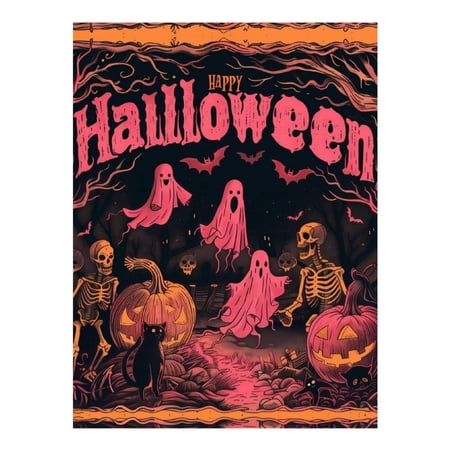 Diamond Painting Kits for Adults - Halloween Pink Happy5d Diy Full Drill Diamond Art Kits for Adults Kits Gem Art Rhinestones Craft for Wall Home Decor Gifts(No Frame)