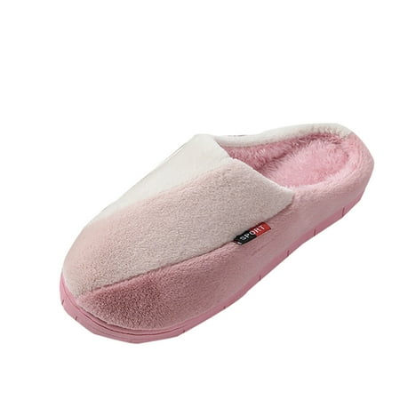 

shpwfbe slippers for women mens cute bowknot warm cotton soft plush home indoor outdoo house slippers for women womens slippers