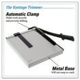 thumbnail image 3 of Vantage Guillotine Paper Trimmer/cutter, 15 Sheets, 15" Cut Length, Metal Base, 12.25 X 15.75 | Bundle of 2, 3 of 6