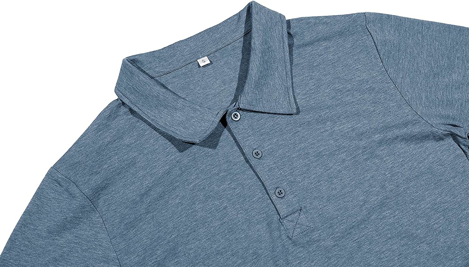 Iceglad Men's Soft Cotton Polo Shirt With Short Sleeves photo 5