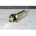 thumbnail image 3 of Kingston Brass KBT2122 16.25 in. 22 Gauge Brass Pop-Up Drain with Overflow & Extra Long Pop-Up Rod, Polished Brass, 3 of 4