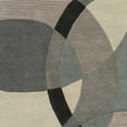 thumbnail image 4 of Hauteloom Pitman Wool Living Room, Bedroom Area Rug - Modern - Gray, Black, Green - 8' x 10'-Kidney, 4 of 9