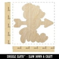 thumbnail image 2 of Mr and Mrs Heart and Arrow Wedding Wood Shape Unfinished Piece Cutout Craft DIY Projects - 4.70 Inch Size - 1/8 Inch Thick, 2 of 7