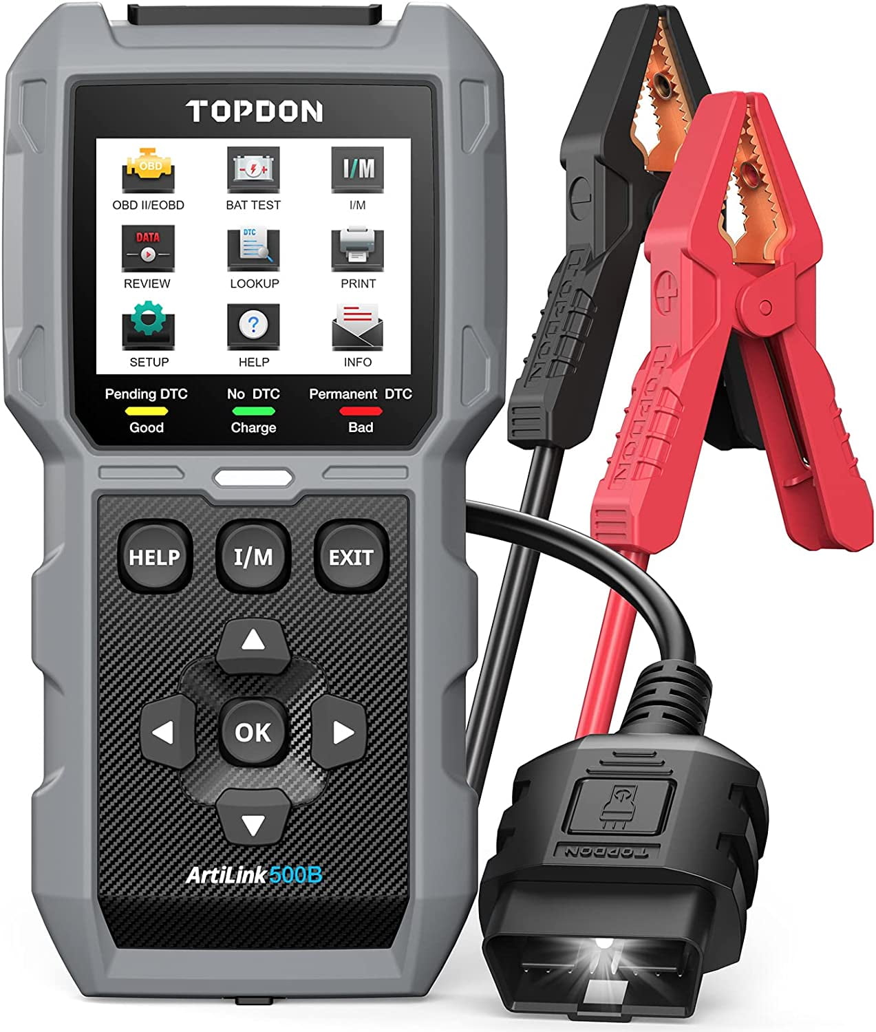 OBD2 Scanner, TOPDON AL500B Battery Tester 2 in 1 Car Diagnostic Code