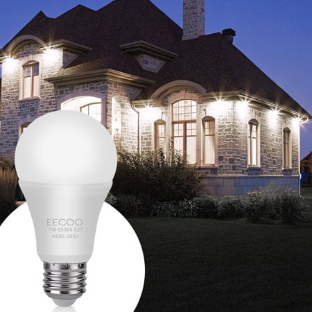 Korrekt pen Hilse Dusk to Dawn Light Bulb,7W Smart Sensor LED Bulbs Built-in Photosensor  Detection with Auto Switch Outdoor/Indoor Lamp for Porch Patio Garage  Basement Hallway(E26/E27,600lum,Cool White,2pack) - Walmart.com