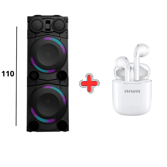 BOCINA AIWA COMBO CON AUDIFONOS