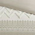 thumbnail image 3 of Izzovium 3-Piece Cotton Comforter Set, Taupe Full/Queen with Chenille Tufting, OEKO-TEX Certified Bedding, 3 of 14
