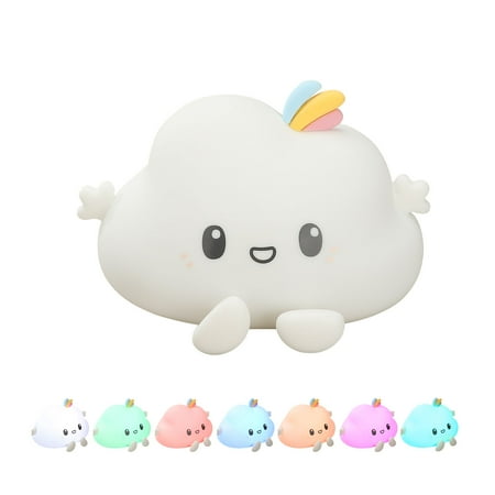 

Baby Night Light Portable Cute Little Clouds Silicone Creative Bedroom Decoration Durable Rechargeable Gift Lamp