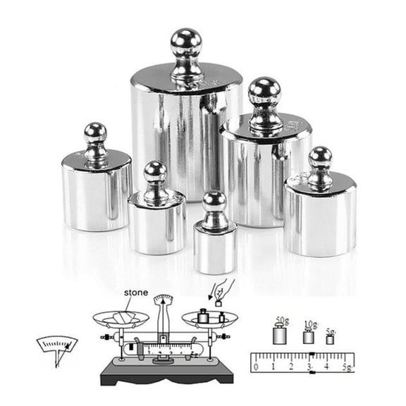 FELTECHELECTR Gram Calibration Weight for Digital Scale Silver Waterproof 1Pcs