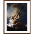 thumbnail image 2 of Art.com Christ in the Storm on the Lake of Galilee, 1633 Giclee Print by Rembrandt van Rijn, Brown Frame Wall Art, 23" x 29", 2 of 5