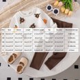 thumbnail image 4 of HFHAPW Kids Girl Clothes Fall Winter Toddler Outfits Long Sleeve Crewneck Sweatshirts Leggings Pants 2Pcs Girls Clothing Set,2-3Y, 4 of 9