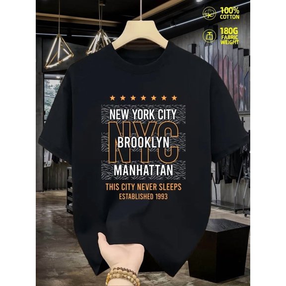 100% cotton NYC Brooklyn mens black Original Unisex Shirt Cotton tshirts Casual Unisex Shirt Graphic Tee tshirts Casual Unisex Shirt Short Sleeve tshirts Fashion Unisex Shirt Cotton tshirts