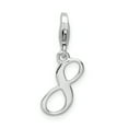 thumbnail image 1 of 925 Sterling Silver Number 8 Pendentif Pendentif Charmes, 1 of 8