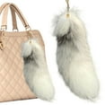 thumbnail image 4 of Lyqzj Huge Fluffy Faux Fur Fox Tail Keychain Therian Tail Fox Tail Keychain Bags Charm Keys Holder Keyring Keychain Pendant Cosplay Costume Handbag Accessory, 4 of 9