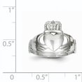 thumbnail image 2 of 14k White Gold Ladies Claddagh Ring Celtic, 2 of 6