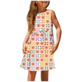 thumbnail image 2 of pop seller Summer Trend Casual Digital Printed Children's Sleeveless Vest Dress, 2 of 6
