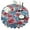 White, variant on Round Pioneer Pink Blue Rose Tablecloth -Linen Fabric Table Cloth - Washable Reusable Table Cover with Dust-Proof Wrinkle Resistant for Restaurant, Picnic, Indoor and Outdoor Dining 60 Inch X 60 Inch
