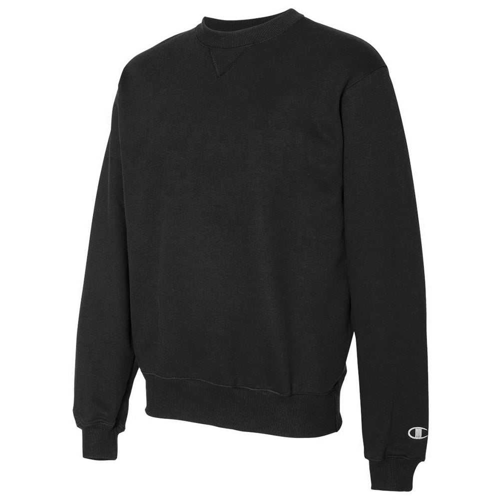 Champion Men's S178 Heavyweight French Terry Crew Neck Sweatshirt Black M -  Walmart.com