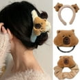 thumbnail image 2 of Girl Hair Clip Headpiece Fun Capybaras for Party Birthday Stage Headwear Capybaras Furry Photo Props, 2 of 9
