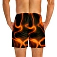 thumbnail image 4 of Orange Lava Swim Trunks For Men, 4 of 6