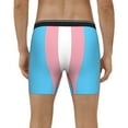 thumbnail image 7 of Men Boxer Briefs Fly Transgender Flag Funny Cool Underwear For Men, 7 of 7