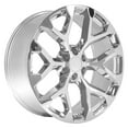 thumbnail image 3 of OE Wheels CV98B 24 Inch Rim Fits Silverado 1500 Snowflake Style 6x139.7 24x10 Chrome - Hollander 5668 (1), 3 of 5