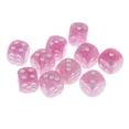 thumbnail image 3 of Paquete de 10 Dados de Plastico Rosa D6 Zulema Juego de RPG, 3 of 7