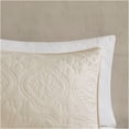 thumbnail image 4 of JERFIT Reversible King Size Bedspread Set with Shams, Cream Quilted Medallion Design, Hypoallergenic Oversized Microfiber Bed Cover, 4 of 10