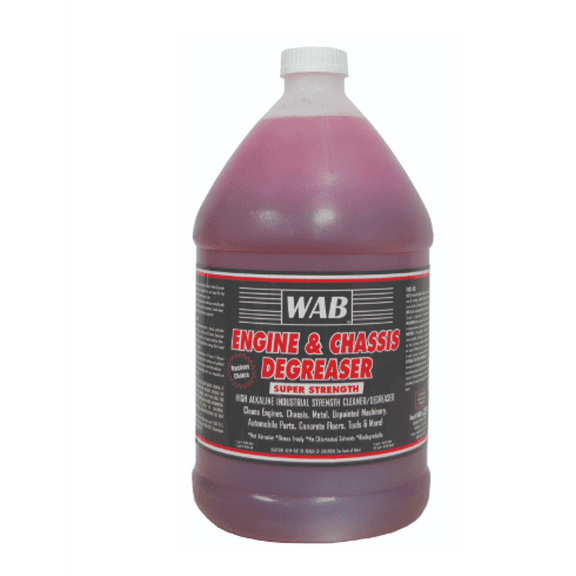 WAB SKU 9 Engine & Chassis Degreaser Gallon - OEM High Alkaline Cleaner for Trucks Machinery Concrete