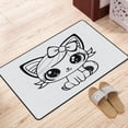 thumbnail image 3 of XMXY Area Rugs Doormat Outdoor Entrance, Coloring Drawing Cute Facecloth Non-slip Floor Mat Rug for Living Room Kitchen Sink Area Indoor,72"x48", 3 of 9